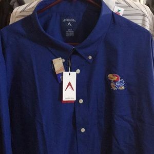 Kansas Jayhawks 3XLT long sleeve shirt NWT